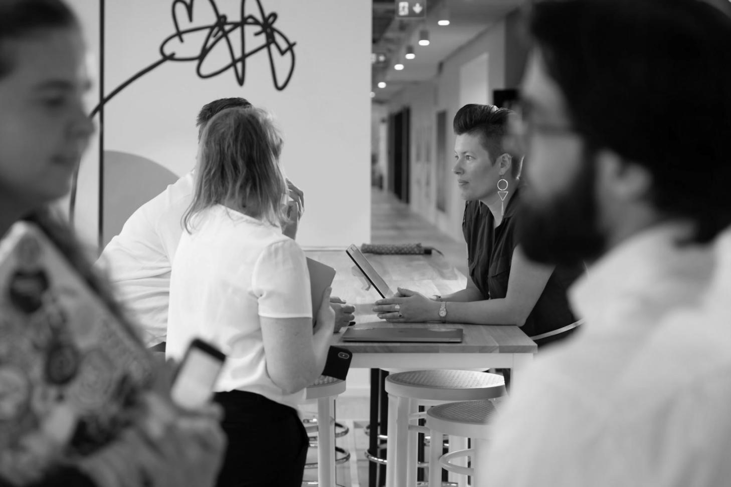 Workshop-Szenario mit Teilnehmern